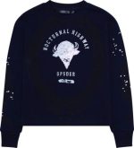 Sp5der Long-Sleeve Sweatshirt Navy