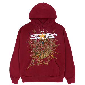 Sp5der Number 555 Pullover Hoodie Sweatshirt ‘Red’