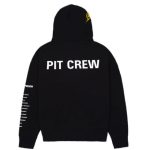 Sp5der Pit Crew Oversized Hoodie Black