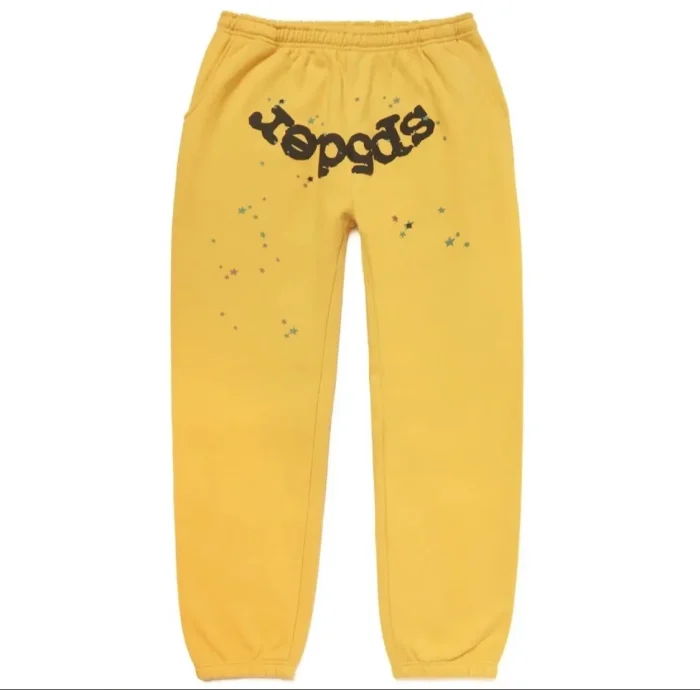 Sp5der worldwide sweatpants Yellow